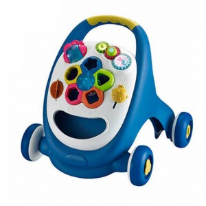 Детская каталка-ходунки с сортером 91157 погремушки в наборе (Синий 91157(Blue))