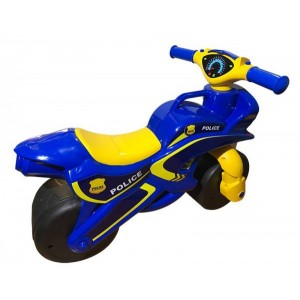 Мотоцикл-каталка "Полиция" (синий)