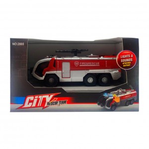 Игровой транспорт "Городские спасатели" Bambi 2884-5-6 со звуком и светом (Пожарная машина)