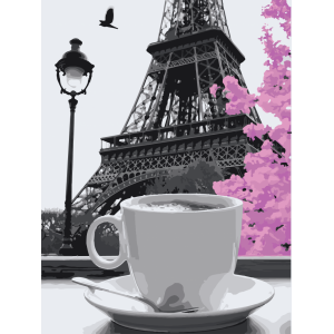 Картина по номерам. Art Craft  "Кофе в Париже" 40*50 см 11208-AC