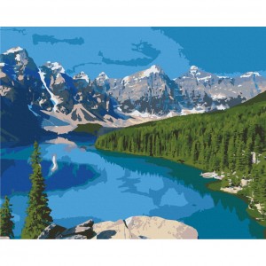 Картина за номерами "Озеро Марейн, Канада" Art Craft 10587-AC 40х50 см