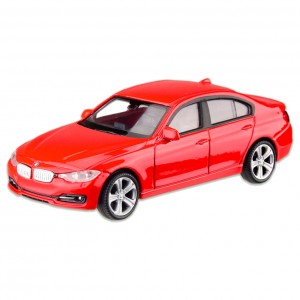 Машина металлическая BMW 335i "WELLY" 44041CW масштаб 1:43 (Красный)