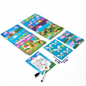 Развивающая игра для малышей «Пиши и cтирай. Единороги» VT5010-17  с маркером